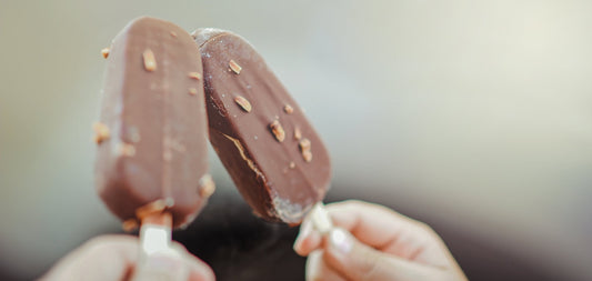 Vegan banana chocolate Popsicle