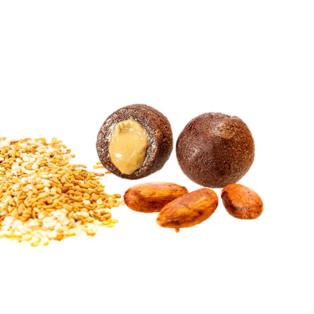 Date chocolate filled with halvah butter - Beit Hashaked - Israel Menu