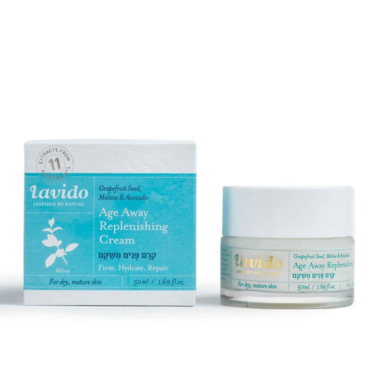 Age Away Replenishing Cream - narcissus bulbs, grapefruit seed oil and hyaluronic acid - Lavido - Israel Menu