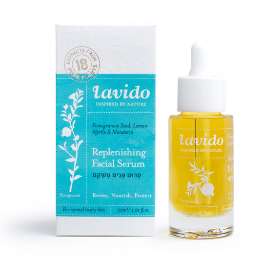 Restorative Face Serum - pomegranate seed oil, lemon myrtle and tangerine - Lavido - Israel Menu