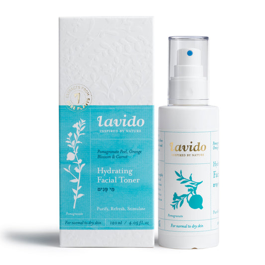 Hydrating Facial Toner - pomegranate extract, orange bud and carrot - Lavido - Israel Menu