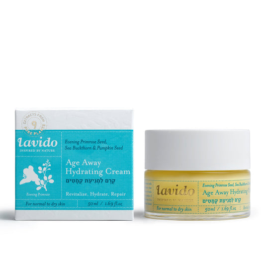 Age Away Hydrating Cream - evening primrose, rose and olive oil - Lavido - Israel Menu