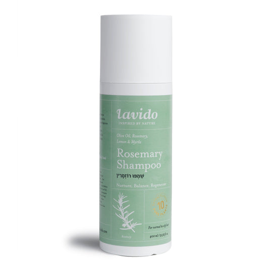 Rosemary Shampoo - olive oil, lemon and myrtle - Lavido - Israel Menu