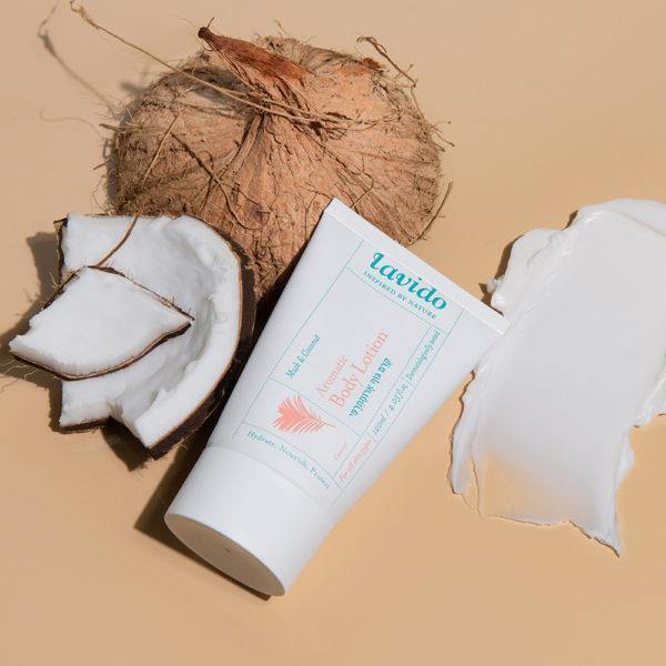 Aromatherapy Body Cream - musk, shea butter and coconut - Lavido - Israel Menu