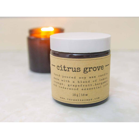 "Citrus Grove" Soy Candle - Tree of Life - Israel Menu
