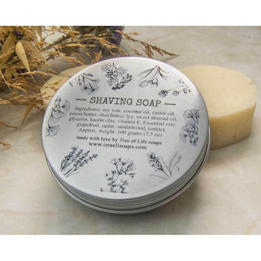 Shaving soap - Tree of Life - Israel Menu