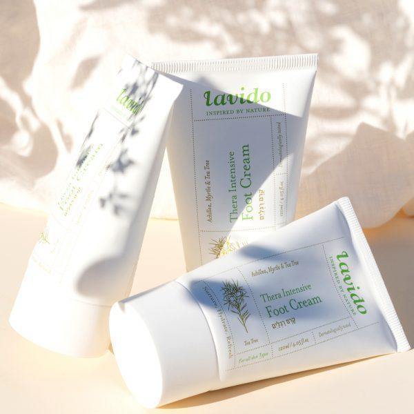 Thera Intensive Foot Cream - achillea, myrtle and tea tree - Lavido - Israel Menu