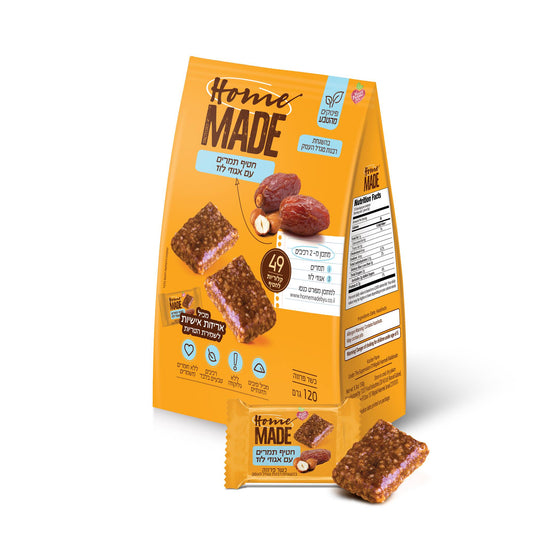 Date snack with hazelnuts - Homemade - Israel Menu