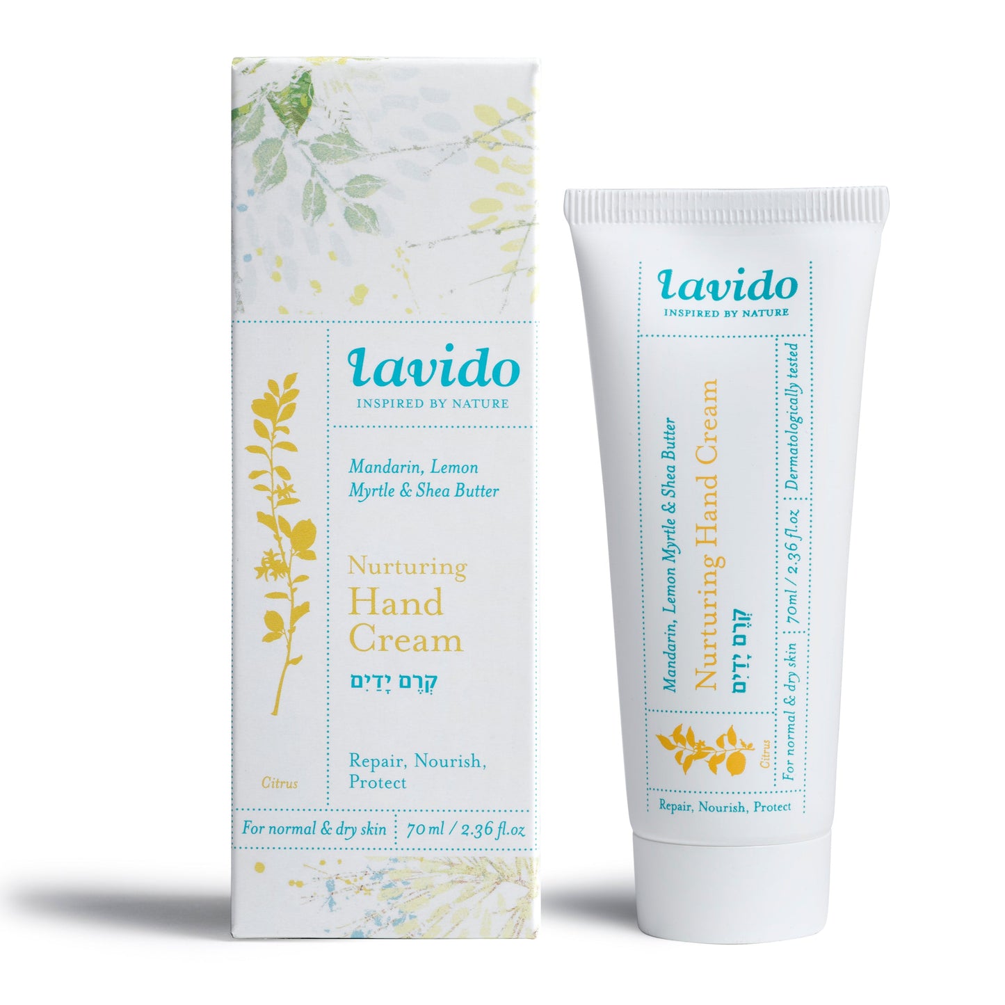 Nurturing Hand Cream - citrus flowers, lemon myrtle and shea butter - Lavido - Israel Menu