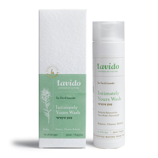 Intimately Yours Wash - tea tree and lavender - Lavido - Israel Menu