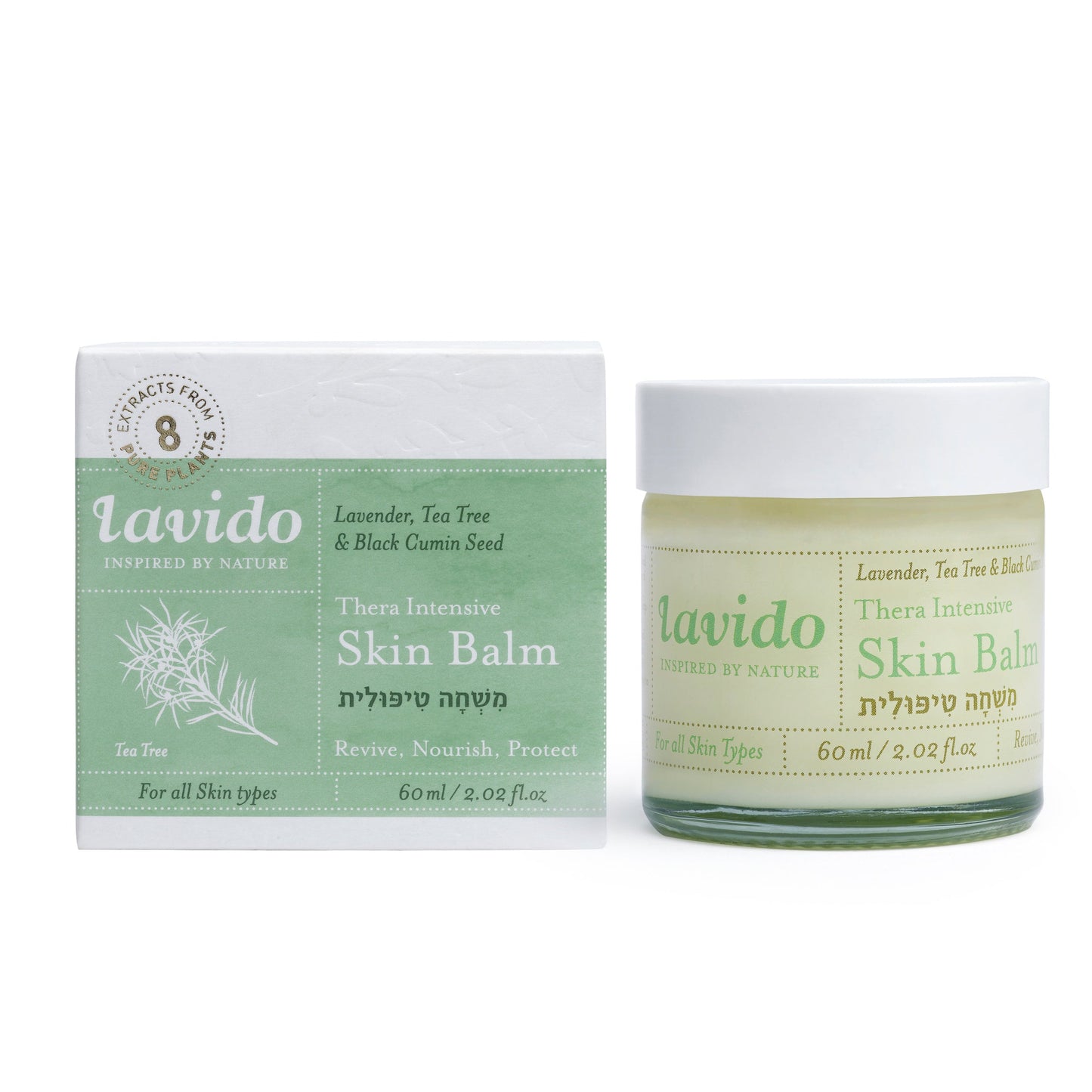 Thera Intensive Skin Balm GreenAid™ - tea tree, brushwood and lavender - Lavido - Israel Menu