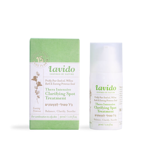 Therapeutic Gel for Facial Pimples - sabers, willow and nightshade - Lavido - Israel Menu