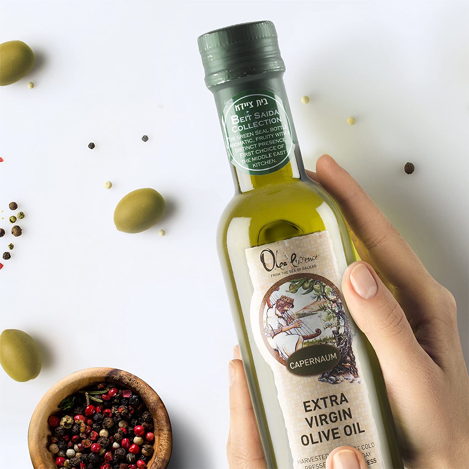 Beit Saida (Green Seal) Extra Virgin Olive Oil - Olea Essence - Israel Menu