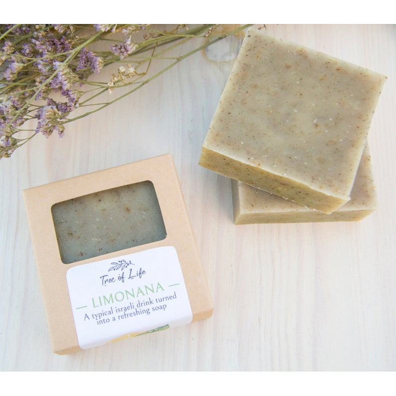 Limonana soap with Lemon and spearmint essential oils - Tree of Life - Israel Menu